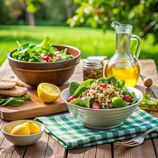 पालक क्विनोआ सलाद